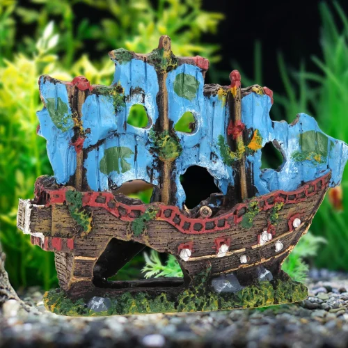 Pirate Ship Aquarium Decor