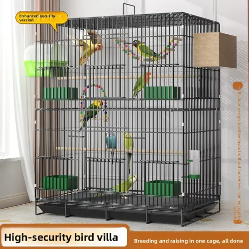 Giant Bird Cage Deluxe Mansion for Budgies Conures Doves Parrots Large Aviary Breeding Cage Home Use Bird Accessories Bird Cage