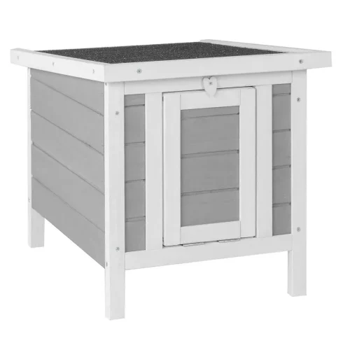 Wooden Bunny House Rabbit Cat Hutch Feral Cats House